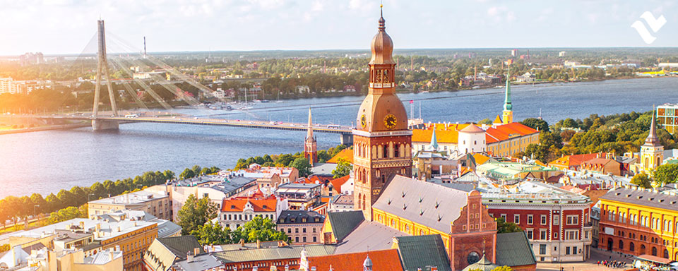 Riika on kaunis kaupunki vanhoine rakennuksineen.